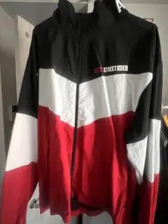 ナイロンジャケット Lサイズ 黒/赤/白