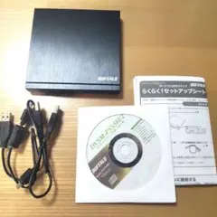 BUFFALO ポータブルDVDドライブ DVD再生ソフトウェア付