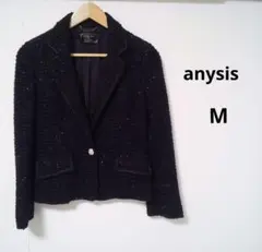 （F-0044）any SiS レディース テーラードジャケット ネイビー