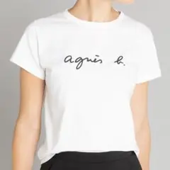 S137　ロゴTシャツ　T3　半袖　白　正規品　アニエスベー　agnès b.