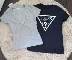 JAYRO white GUESS 半袖トップス 2点セットのサムネイル