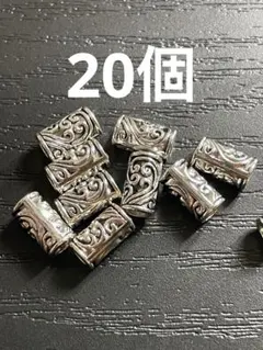 アクセサリーパーツ メタルビーズ 合金 金属 ビーズ 円柱 ハンドメイド