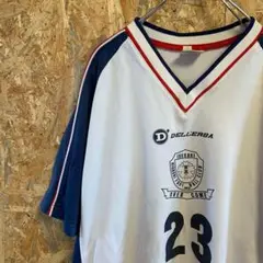 AE7870 DELLERBA 半袖Tシャツ サッカー ホワイト メンズ O