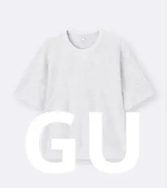 GU スウェT(5分袖) ライトグレー　ユニセックス　Sサイズ