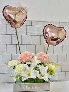 母の日フラワーアレンジメント〜普段は言えない言葉を添えて高さ40㎝幅20㎝