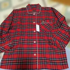 新品　WIND チェック柄 パジャマ Mサイズ 上着のみ
