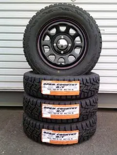 送料込☆TOYOオープンカントリーR/T☆145/80R12☆軽トラ・軽バンのサムネイル