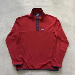 n*n様 patagonia スナップt フリース 美品 レッド×ネイビー