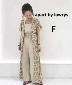 apart by lowrys エスニックフラワーワンピース／ガウンベージュ