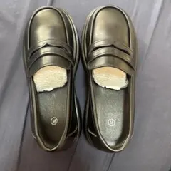 厚底 ローファー レディース ブラック Mサイズ 新品 未使用 韓国風