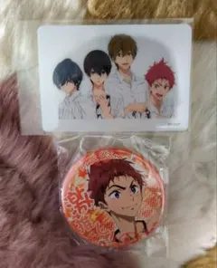 Free! 椎名旭 缶バッジ ミニフォトカード