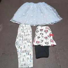 キッズ服 3点セット スカートとレギンス110cm