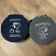 スヌーピー　旅行サークルポーチ２個セット
