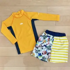 【美品】男の子 モンベル ラッシュガード トイストーリー 水着 90-100cm