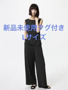 クレープジャージーストレートパンツ　ユニクロ