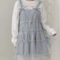 merry jenny チュールドロストミニキャミワンピース