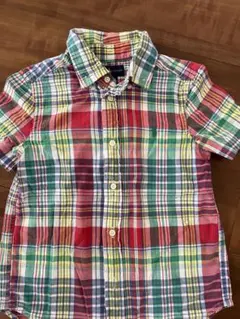 Ralph Lauren 半袖チェックシャツ 4/4T