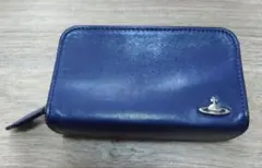 ※専用※　ヴィヴィアンウェストウッド　ネイビー レザー ポーチ ジッパー付き