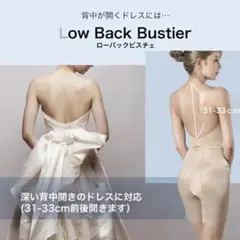 Low Back Bustier ローバック　タイプ