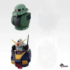 이치방쿠지 機動戦士ガンダム D賞 MSヘッドマグネット 2종 세트