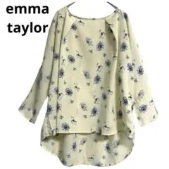 emma taylor ブラウス　花柄　プルオーバー　長袖　フェミニン　春　黄色のサムネイル