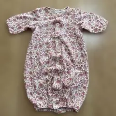花柄ロンパース 50〜70cm オーガニックコットン