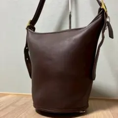 OLD COACH Leather Bucket Bag XL Brown