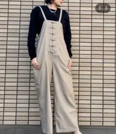 RAG MACHINE チャイナボタン サロペット オールインワン