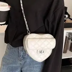 キルティングチェーンハート型バッグ tr542 GRL