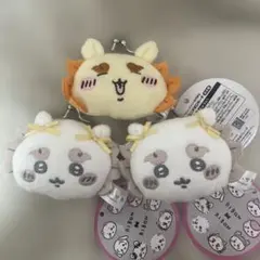 ちいかわ　シーサー　ミニがま口ポーチ　リボン　セット