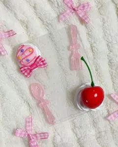 トレカケース　ホイップデコ　硬質カードケースデコ　ゆめかわ　ピンク　B8