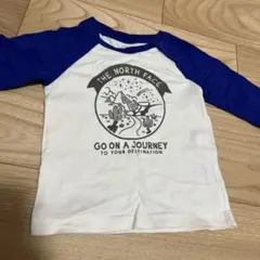 THE NORTH FACE 長袖カットソー ホワイト/ブルー