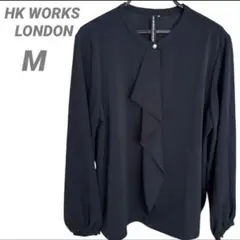 美品 HK WORKS LONDON ブラウス ネイビー Mのサムネイル