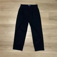 古着 00's ラルフローレン ツータック チノパン ポロチノ ブラック