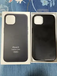 純正iPhone13　レザーケース　ミッドナイト MagSafe対応 Apple