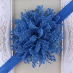 青　髪飾りベビーキッズ用　ドレス　ヘアバンド　カチューシャ　発表会　i9