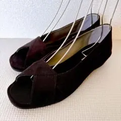 未使用✨️COULEUR VARIE ブラック オープントゥパンプス 24 EEE