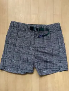 【新品】ノースフェイスパープルレーベル　グレンチェックショートパンツ