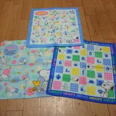 スヌーピー レトロ ハンカチ 3枚セット