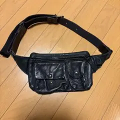 BAGGY PORT レザーボディバッグ ブラック