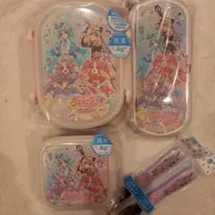 名探偵プリキュア　お弁当箱　カトラリー　デザートケース　スプーン　フォーク