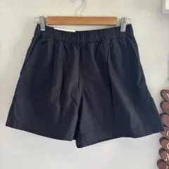 タグ付き UNIQLOユニクロ コットンイージーショートパンツ M ブラック