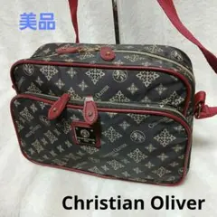 美品⭐Christian Oliver ショルダーバッグ ネイビー/レッド 中型のサムネイル