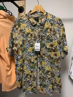 RVCA アロハシャツ ゼブラ柄 花柄 Lのサムネイル