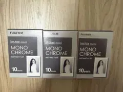 FUJIFILM instax mini モノクロ　10枚入フィルム3パック