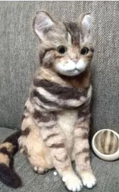 羊毛フェルト 猫☆ヒゲさしオーダー☆