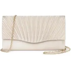 パーティバッグ シャンパンゴールド 結婚式 二次会 お呼ばれ 謝恩会 懇親会