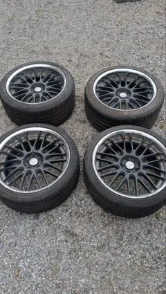 ステージア オーテックバージョン 260RS 純正BBSホイール4本ガンメタ塗装 ステージア オーテックバージョン 260RS 純正BBSホイール4本ガンメタ