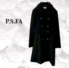 『パーフェクトスーツファクトリー』ロングコート【F】ブラック 黒 フォーマル 冬