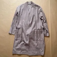 ADAM ET ROPE チェック柄ローブコート Mサイズ
